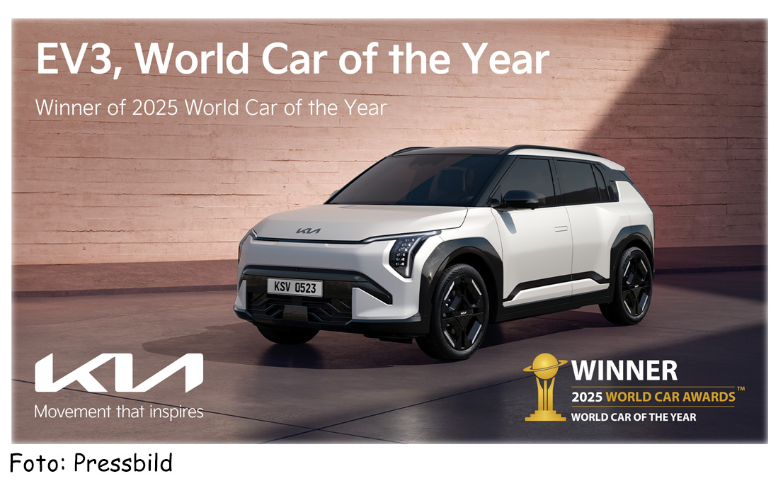Kia EV3 utsedd till Årets bil i världen 2025